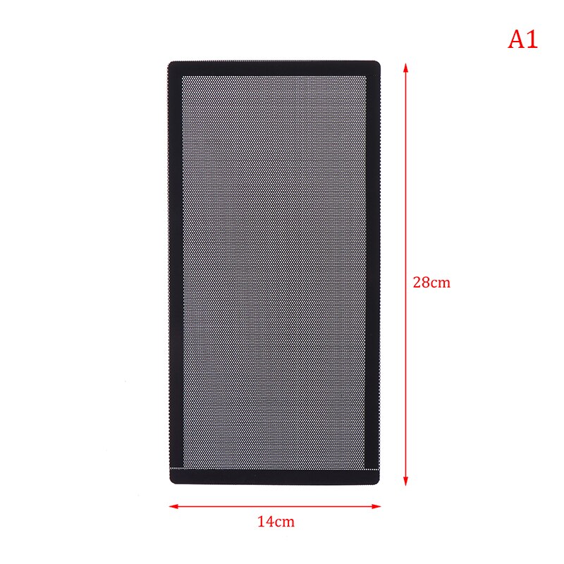 1PC PC Case Cooling Fan Magnetic Dust Filter Mesh Net Cover Computer Guard PC PVC Dust Proof Det Easy Clean Install: A1
