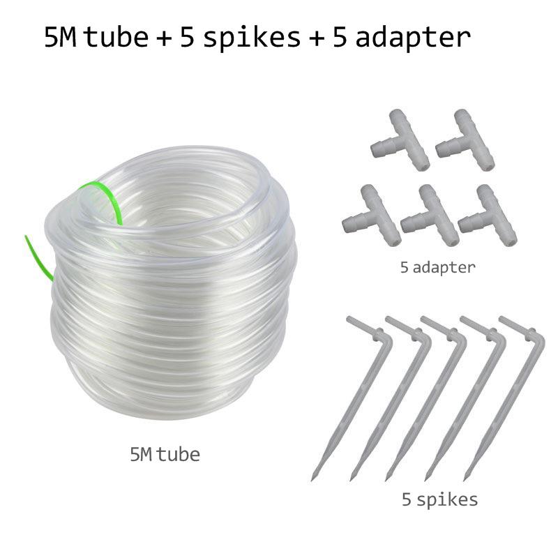20M Automatic Watering Device Water Pipe Fitting Transparent Capillary Drip Irrigation Micro Spray Arrow Watering Capillary: 5m