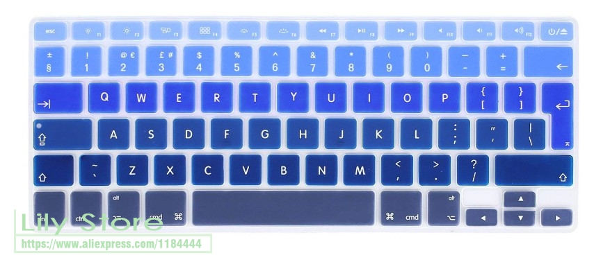 Voor Apple Macbook Air Pro Retina 13 "15" 17 "Europese Toetsenbord Eu/Uk engels Siliconen Keyboard Skin Cover Shield