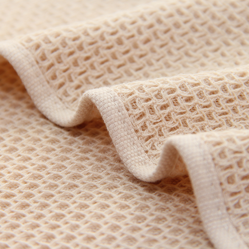 3- stykker / sæt bikage tyndt bomulds håndklæde sæt sommer håndklæder lille ansigt håndklæde brun grå absorberende vaskeklud