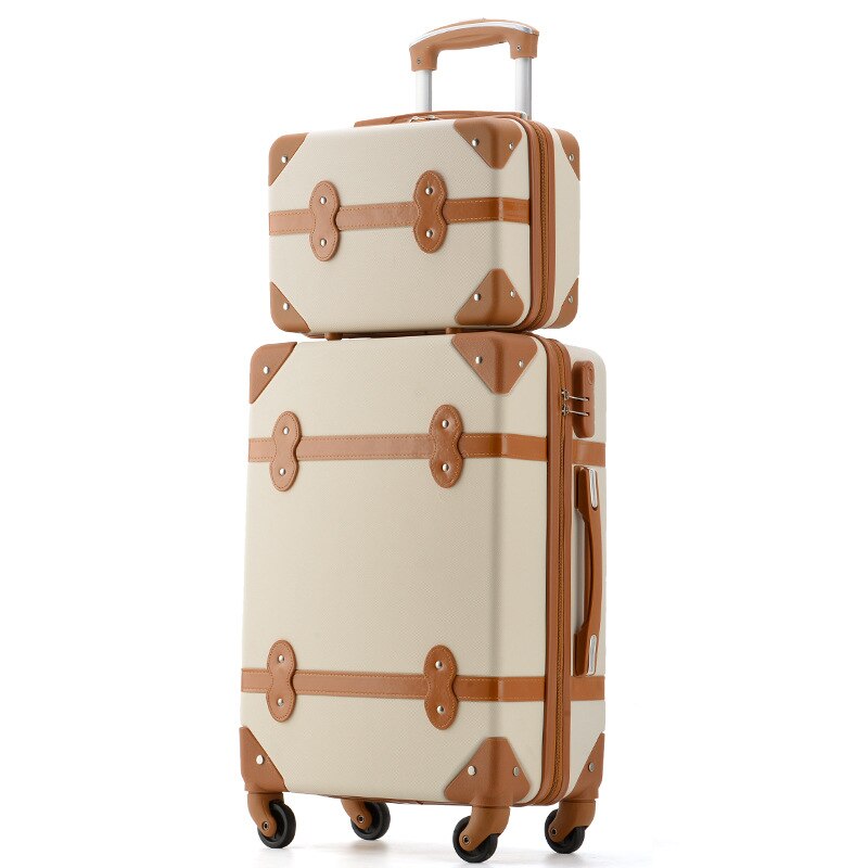 trend luggage student retro trolley case universal wheel suitcase network explosion luggage travel luggage