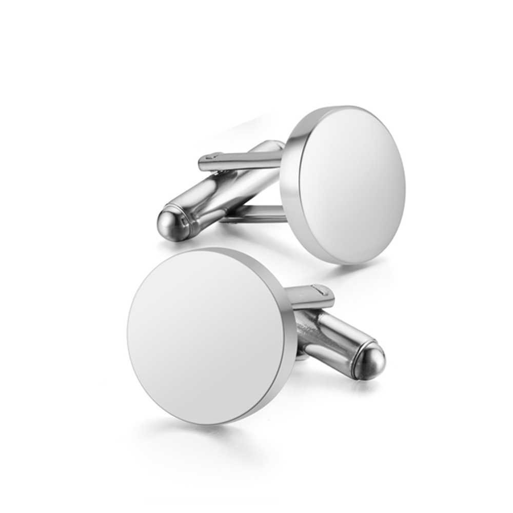 2 Stuks Spiegel Polish Roestvrij Staal Blanco Ronde Manchetknopen Voor Heren Diy Sieraden Kleding Accessoires 15Mm/18Mm/120Mm: Antique Gold Plated