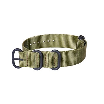 Tiheä nylon ranneke 26mm nato zulu nylon kellon ranneke garmin fenix 3/3hr/5x/6x plus finesse 935 60s canvas rannekoru: Vihreä-b