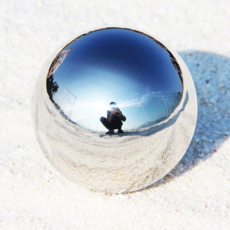 4Pcs Mirror Gazing Balls High Brightness Shine Sphere Stainless Steel Mirror Sphere Ball Garden Ornament Decoration 10/15/20CM