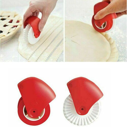 Pizza Gebak Rooster Cutter Gebak Pie Decoratie Cutter Plastic Wiel Roller UK