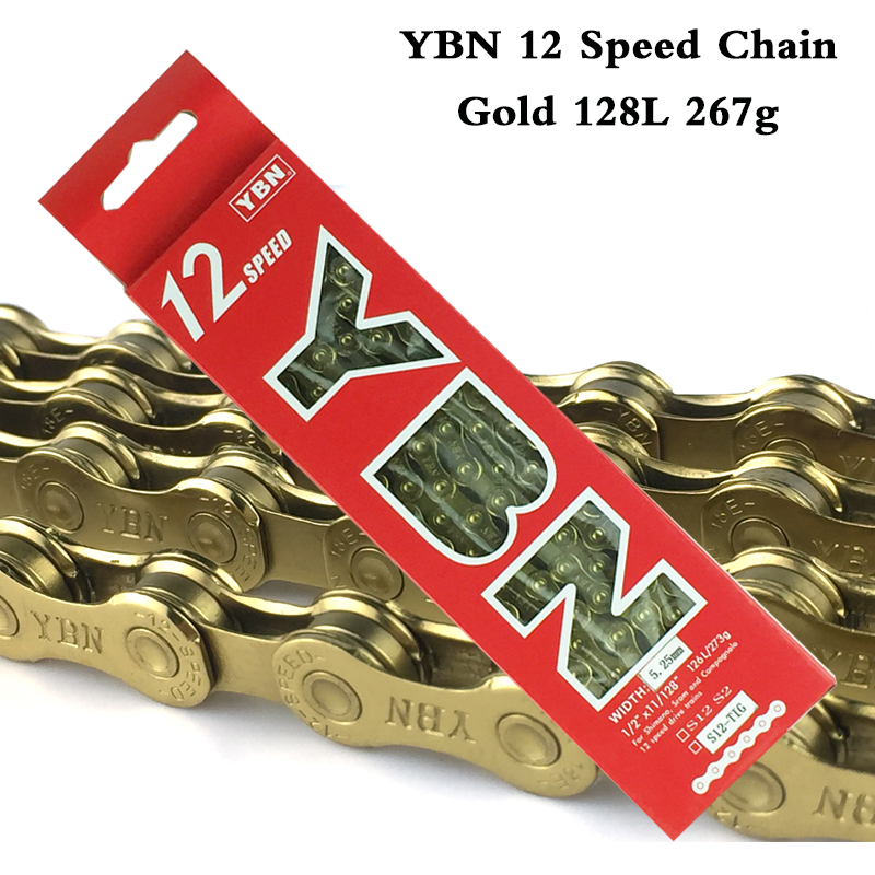 YBN 12 Speed Mtb Keten Mountainbike Road Fiets 12 S Gouden Kettingen Voor Shimano Sram Campanolo 12 Speed systeem