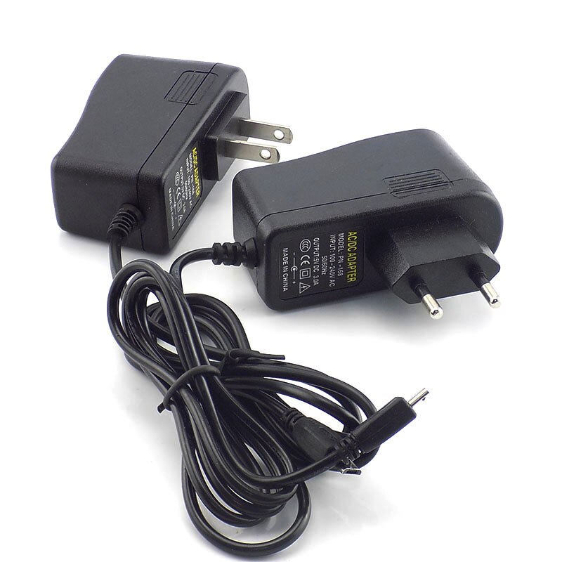Micro USB 5V 3A AC DC Power Adapter EU US Plug 100V~240V 3000mA Charger Supply For Raspberry Pi Zero Tablet PC