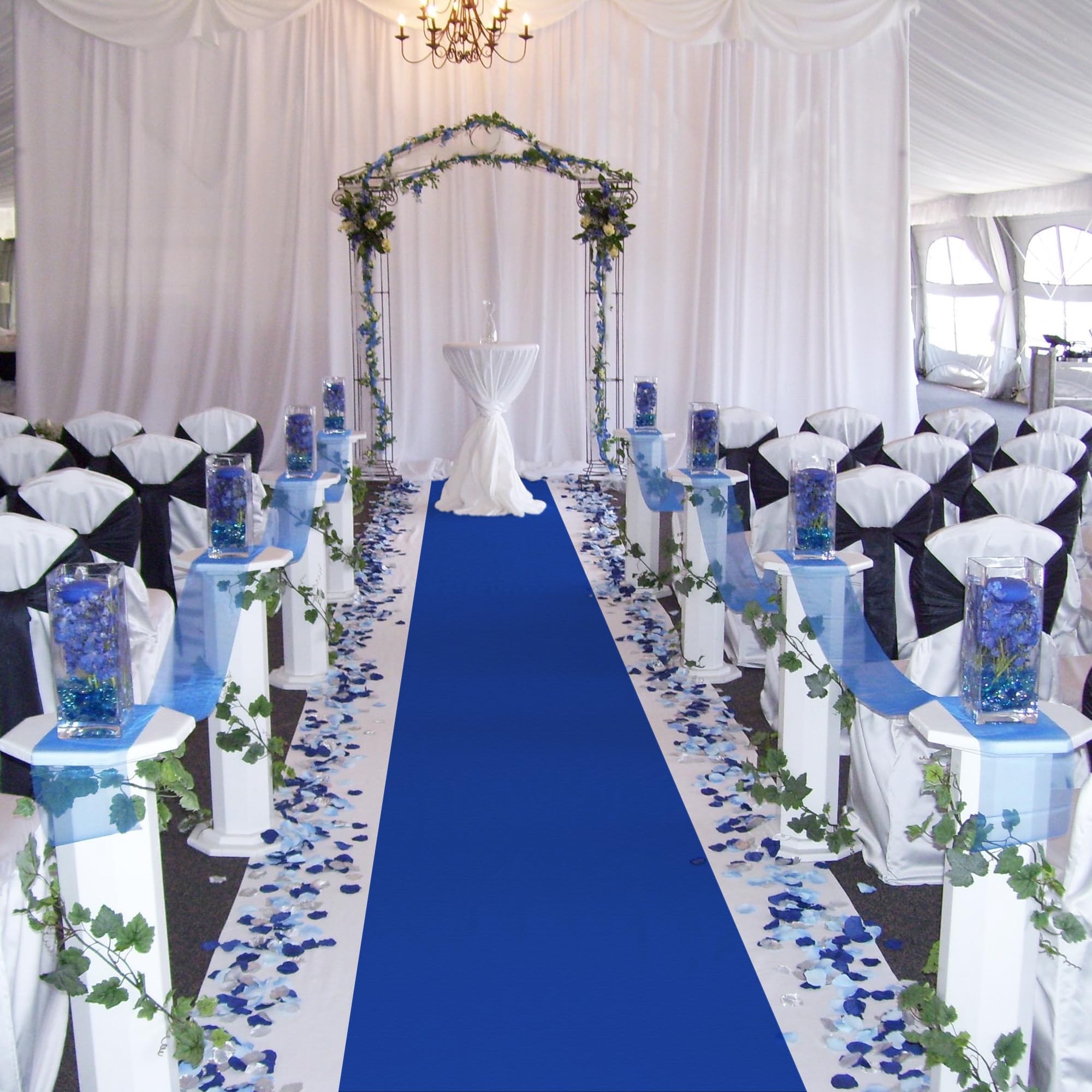Aisle Runners Wedding Accessories Blue Aisle Runner Carpet Rugs for Step and Repeat Display Ceremony Parties and Events Indoor