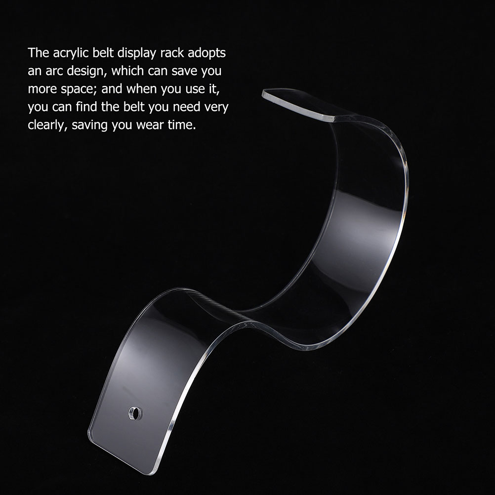 3pcs Waist Belt Display Racks Acrylic Belt Storage Racks Belt Storage Holders