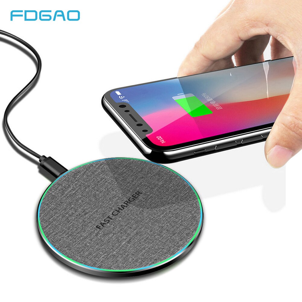 Fdgao 20w qi kabelloses ladegerät für iphone 13 pro , 12 , 11 x xr  xs 8  s21 s20 s10 s9 samsung, usb typ c schnellladepad