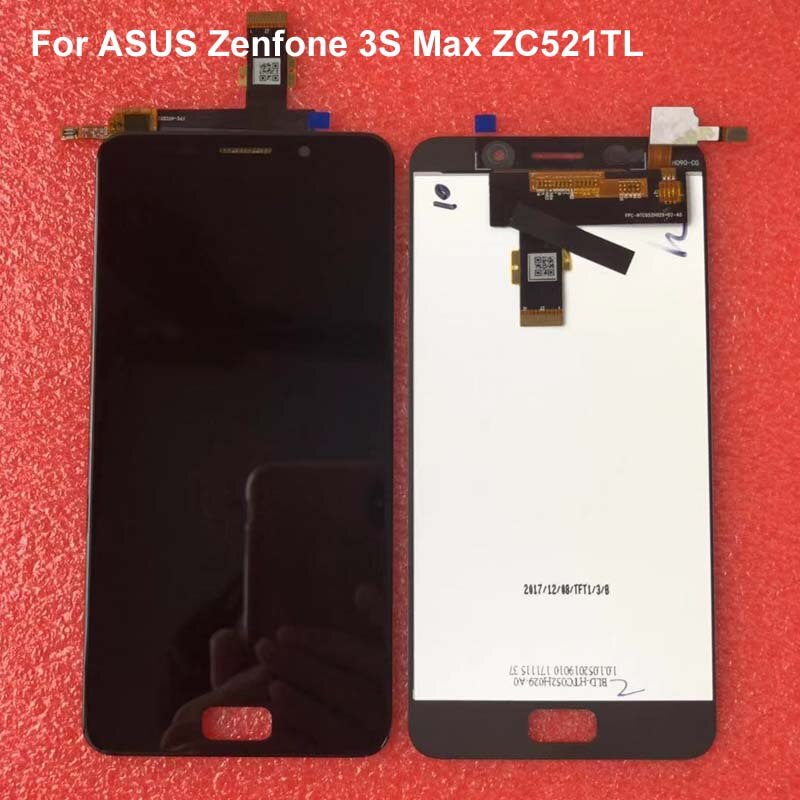 Originele Beste Aaa 5.2 "Voor Asus Zenfone 3S Max ZC521TL Lcd Touch Screen Digitizer Vervanging ZC521TL Lcd X00GD peg Asus Display
