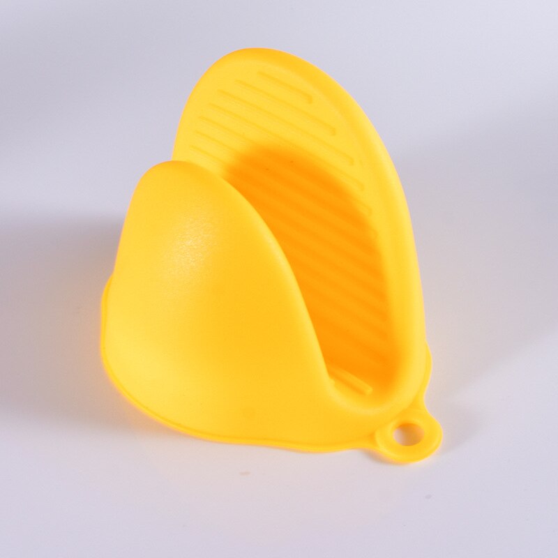 Gants de four en Silicone pour micro-ondes, 1 pièce, mitaine résistante à la chaleur, poignées antidérapantes, pinces à bol, Gadgets de cuisine, directe: YELLOW