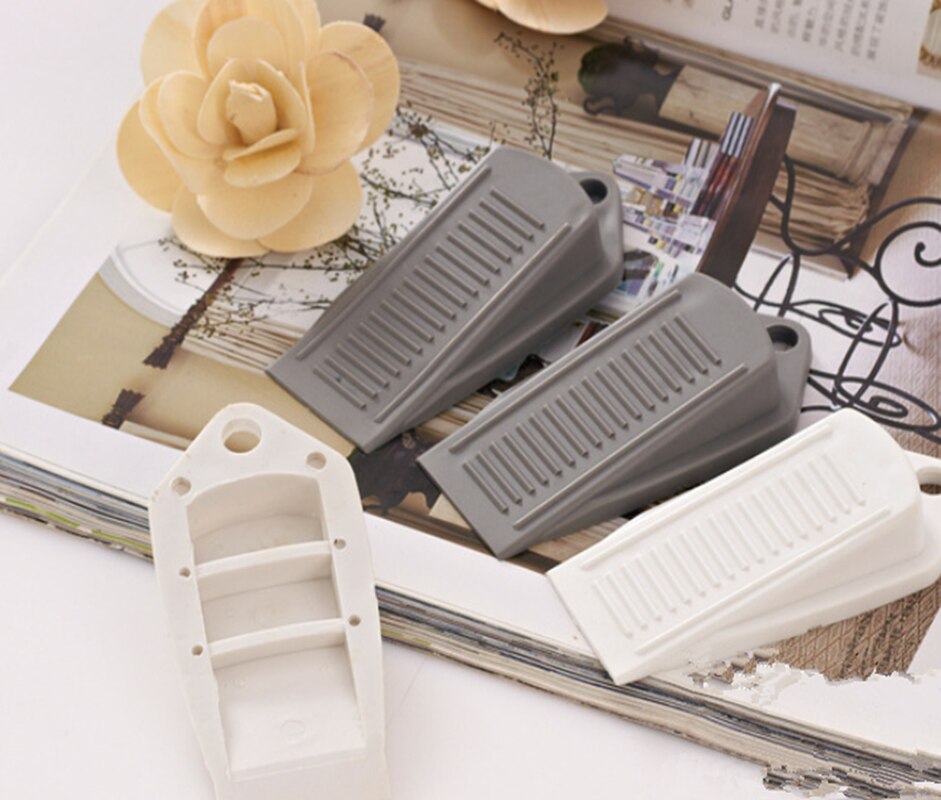 Convenient Rubber Door Stops Wedge Shaped Mouse Door Stopper Guard Baby Safety Protector Non-Slip Door Buffers For Kids