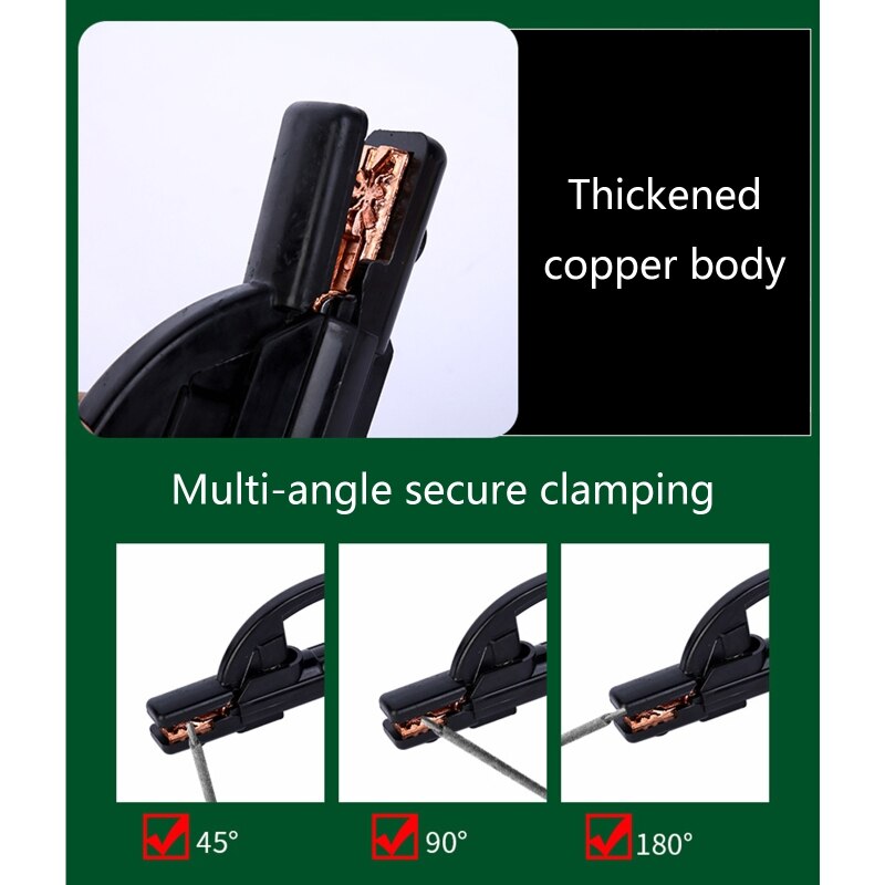 Welding Electrode Holder for Workpiece Welding Site Construction Multi Angle Firm Clamping Non-conductive Anti-scald