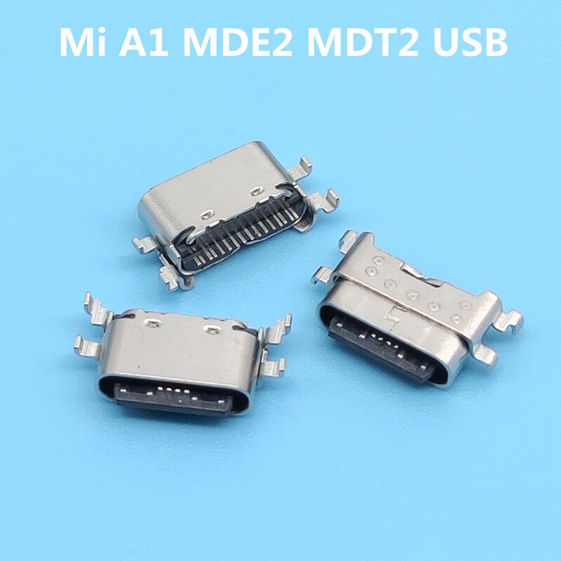 10 TEILE/LOS Mikro USB Jack 3,1 Typ-C 16Stift Xiaomi Mi A1 buchse Für praktisch Ladung Hafen Ladung Buchse
