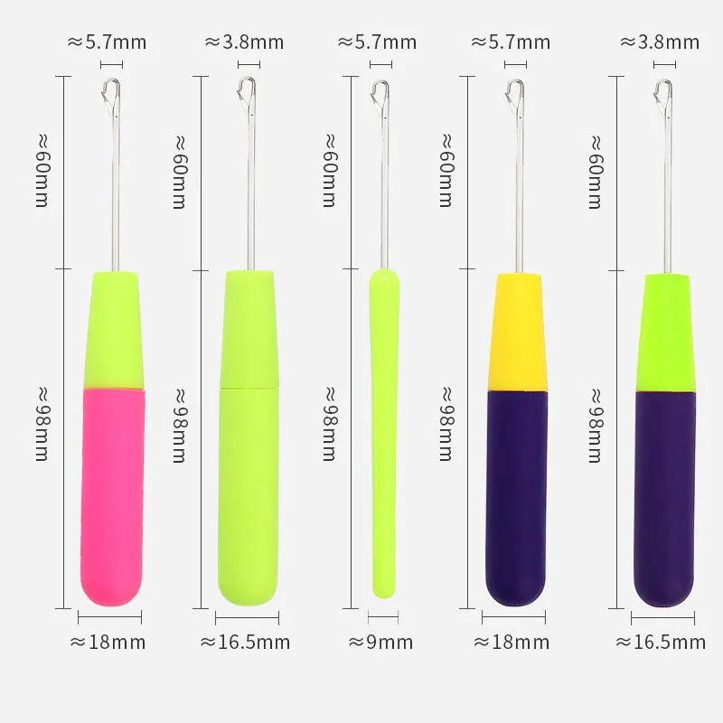 1pc plastiklåsekroge hæklenåle dreadlocks strikkehår extensions stylingværktøj til fletning vævning paryk håndværkstilbehør