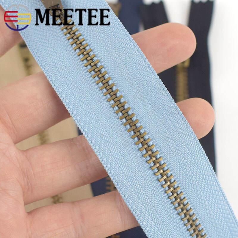 Meetee 10 kpl 10/13/15/18cm 4#  tiivistä metallia vetoketju housut pussit tasku auto lukko sisustus vetoketju tee itse vaate ompelutarvikkeet  za025