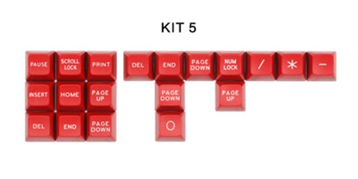 Maxkey keycap SA height two-color injection molding ABS material basic kit for mechanical keyboard: kit5