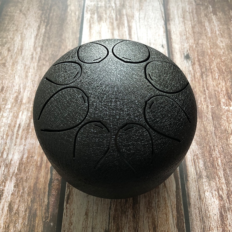 5.5 inch Steel Tongue Drum Mini 8 key Tone G Tune Hand Pan Drum Tank Drum with Drumsticks Percussion Instruments