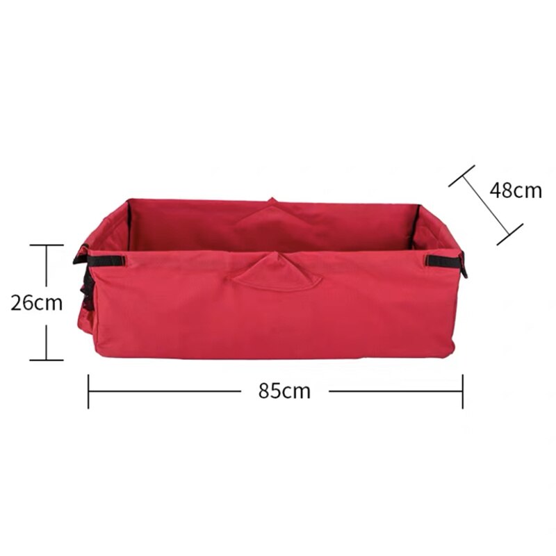 Heavy-Duty Polyester Garden Utility Wagon Cart Liner For Garden Utility Wagon Cart: 85X48X26CM Red