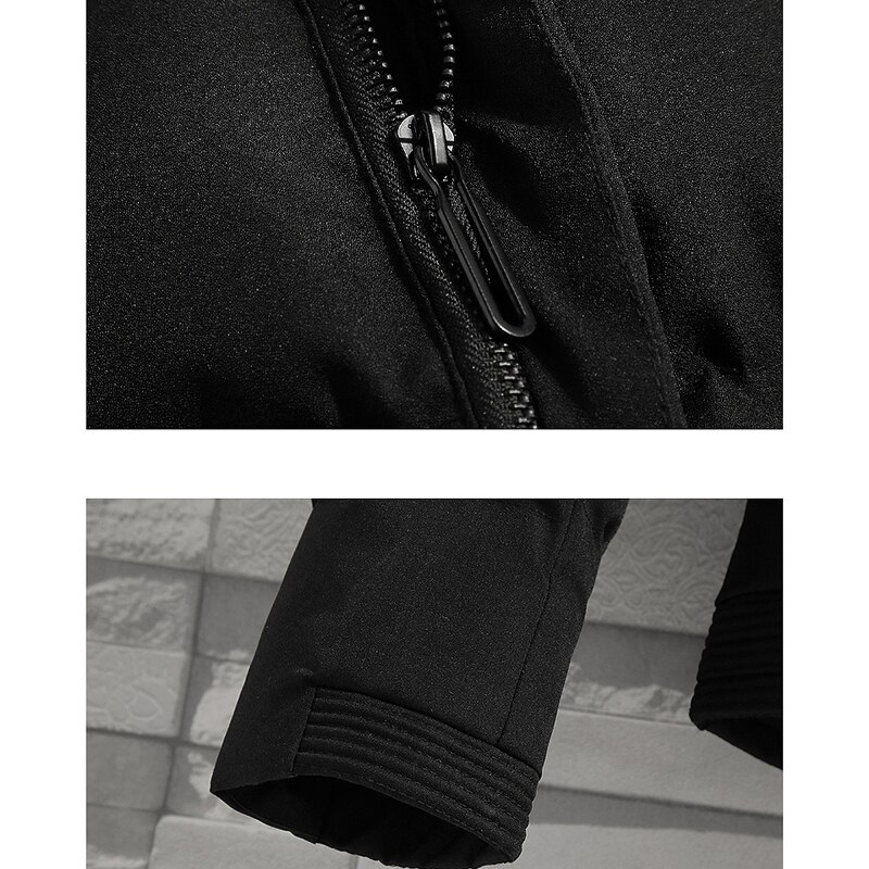Innerjacka i fleece för män tjocka varma lediga parkas ytterkläder jackor herr jaquetas masculina invern överrock manliga toppar