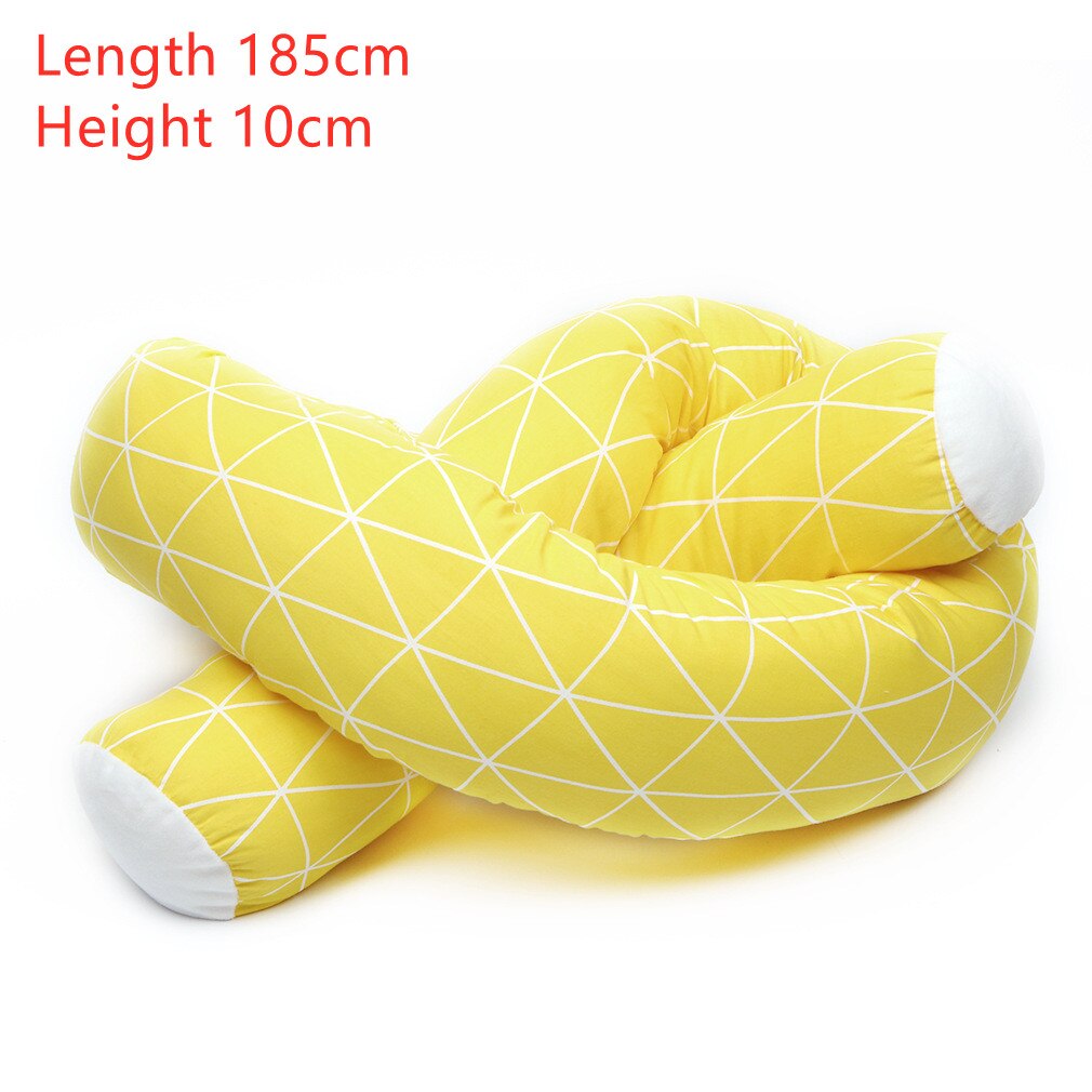 Pasgeboren Baby Bed Wieg Bumper Lange Kussen Voor Peuter Slapen Kussen Cot Hek Kinderkamer Beddengoed Protector: Rood