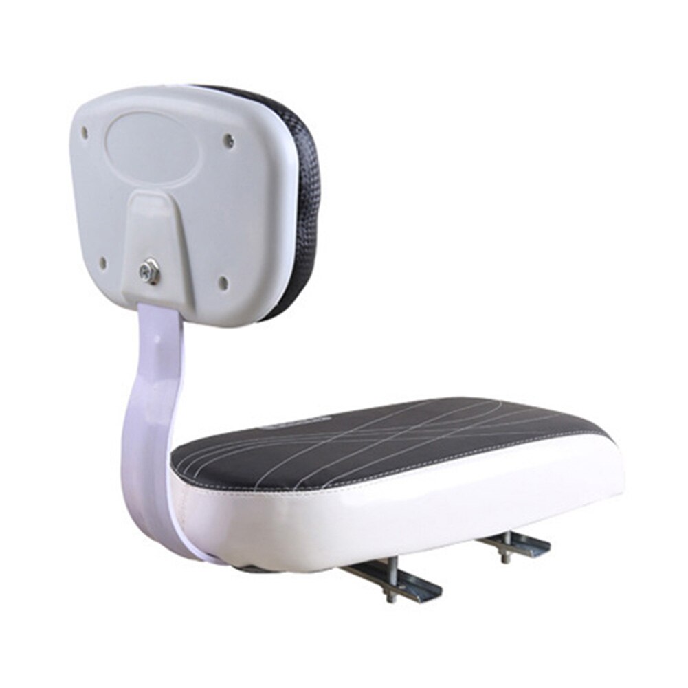 1 Juego de cojín para asiento trasero de bicicleta desmontable para niños, asiento trasero con respaldo de doble costura, antideslizante, accesorios para bicicleta