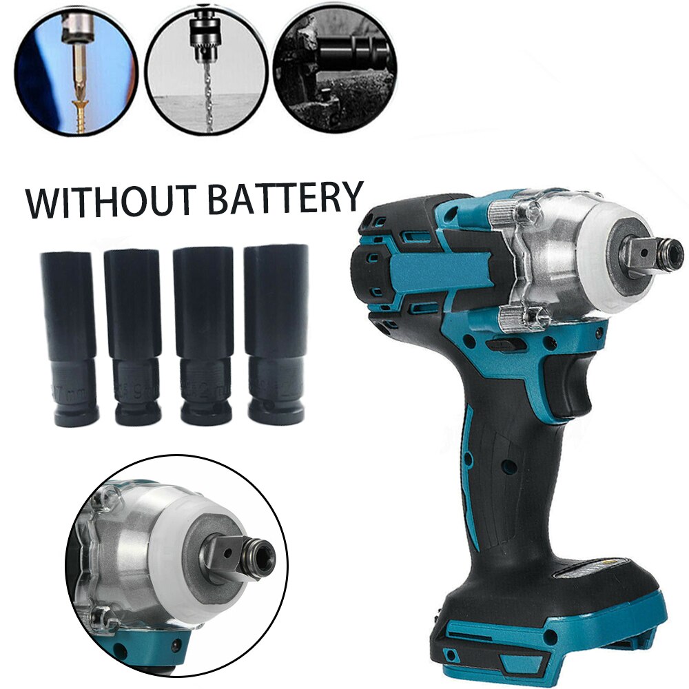 1280w borstlös elektrisk hammare sladdlös borrmaskin 19800 mah 240-520nm justerbar 0 ~ 3600 rpm 240-520nm vridmoment inget batteri för hemmagjord