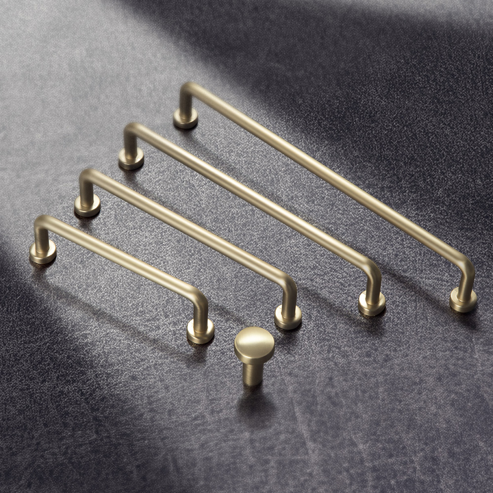 TONA-tiradores de armario dorados mate, tiradores de puertas de cocina, pomos de cajón, manija de armario para herrajes de muebles Retro