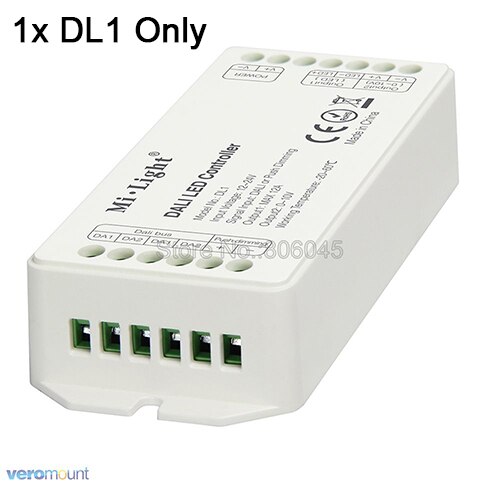 Miboxer DL1 DALI LED Strip Controller Max DC12V-24V 12A DALI Dimming Controller Compatible with 0-10V Signal Output: DL1 Only