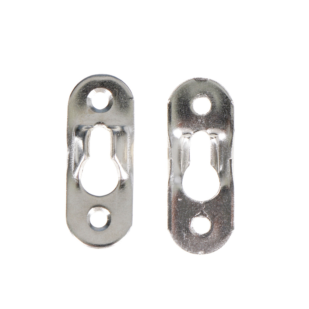 37*15mm Foto hangers Metalen Keyhole Hanger Fasteners Voor Fotolijst Meubels Kast Sliver Hanger Foto Haken 20 stks/partij