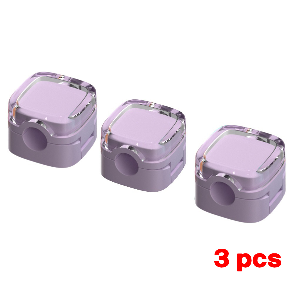 1/3/6PCS Magnetische Kabel Organizer Kabel Clips Einstellbare Kabel Halter Unter Schreibtisch Kabel Management Draht Keeper Organizer Halter: Silber