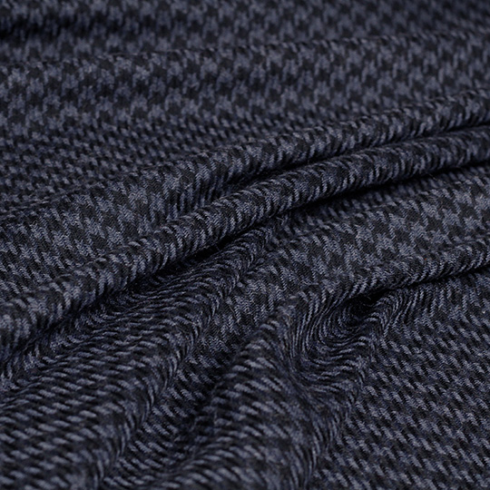 Pearlsilk azul negro hilo teñido pata de gallo lana de Cachemira accesorios para prendas de vestir vestido de otoño DIY telas de ropa: blue black