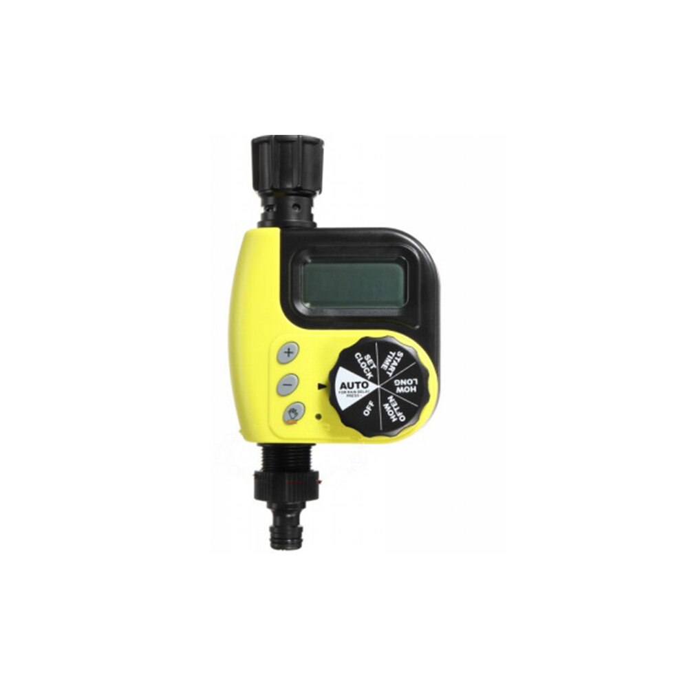 Garden Irrigation Timer Programmable Automatic Electronic Digital Garden Watering Timer Irrigation Controller: YELLOW