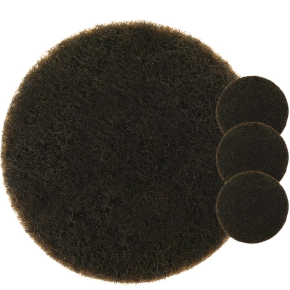 Adhésif pour meubles ronds en feutre PrimeMatik, 34mm, marron, 4 pièces