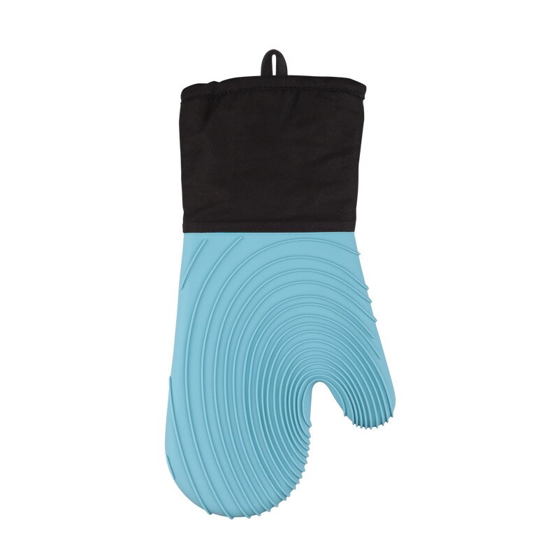 Insulation Gloves, Microwave Oven Silicone Kitchen Anti-scalding Gloves, Thick Cotton Non-slip Waterproof Oven Gloves: Red