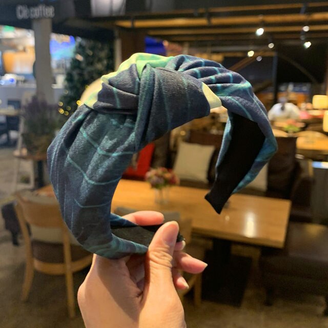 Kinder Nette Farben Gedruckt Plaid Streifen Haar Hoop Hair Mädchen Schöne Dot Bogen Kaninchen Ohren Stirnbänder Kinder Haar Zubehör