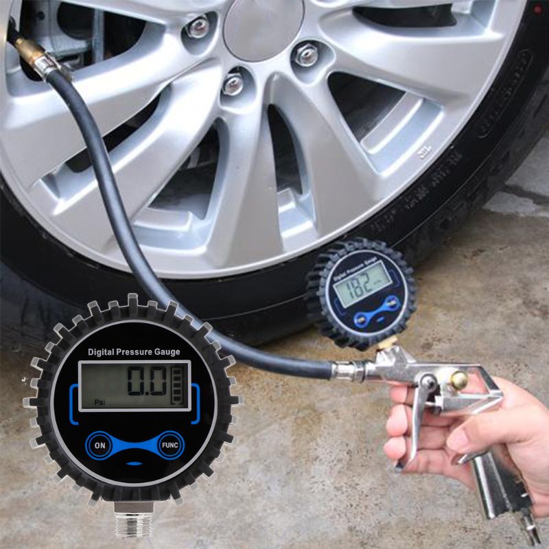 Jauge de pression des pneus numérique Air PSI mètre voiture moto moniteur de pression des pneus