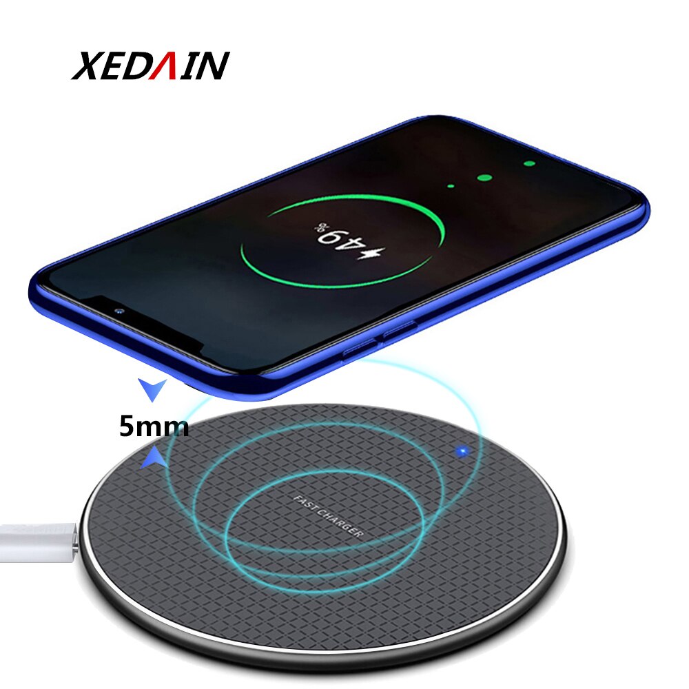 Qi wireless charger 10W For iPhone 13 12 11 Pro Mini XS XR 8 Induction Charging Pad For Samsung S20 S10 Note 20 10