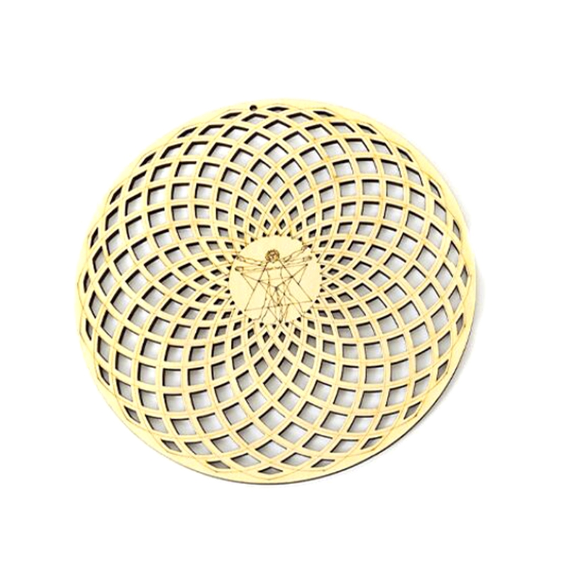 Sacred Geometry Wall Sculpture Tree of Life Symbol Meditation Chakra Wood Board: E