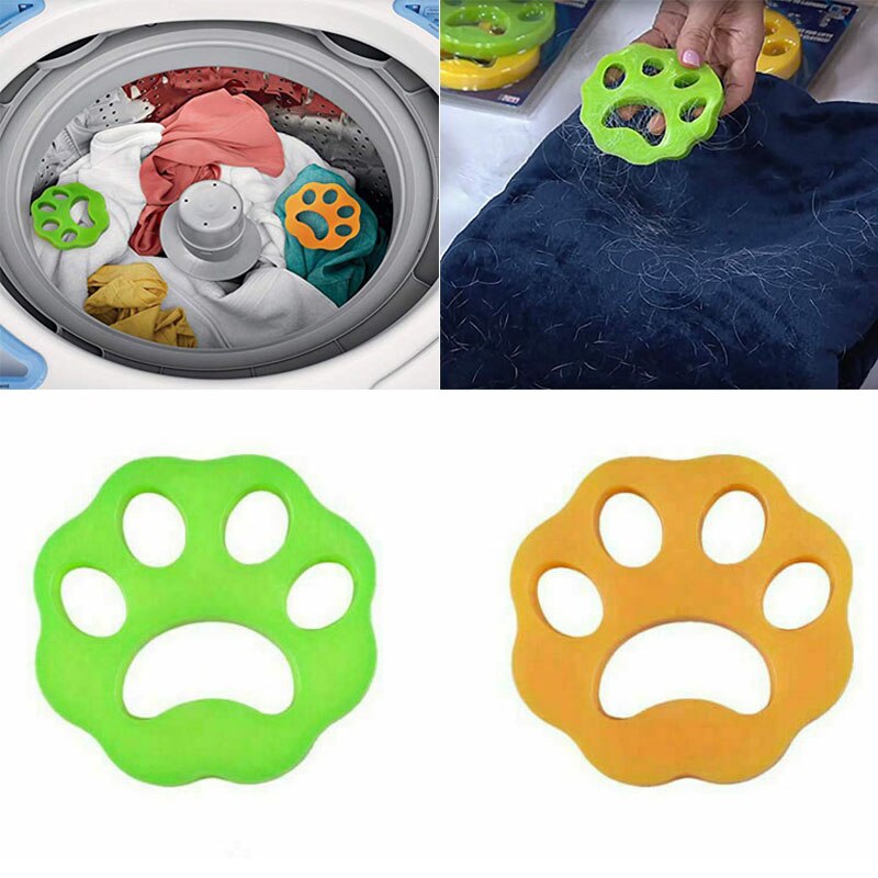 2Stck Haustier Haarentferner Mini Waschmaschine wiederverwendbar Wäsche Fussel Fänger Haar Fang Hunde Haare Entferner für Wäsche Haar klar