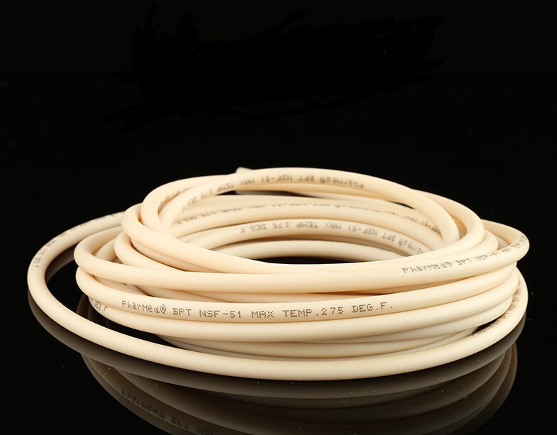 Intllab 2 × 4mm bpt rør fleksibelt 1 meter matkvalitets transparent fleksibelt silikonrør med diameter