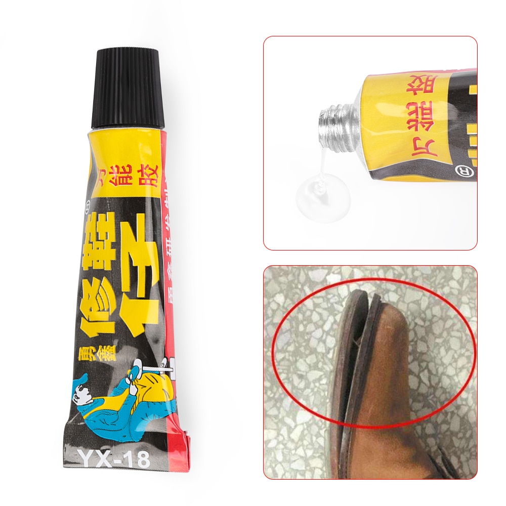 1pc 18ml super klæbende reparation lim sko læder gummi kanvas stærk binding hardware sealers hjem forbedring forsyninger