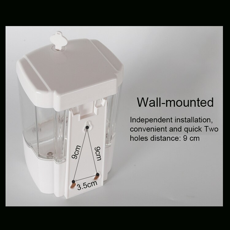 Dispensador automático de jabón líquido de 700ml montado en la pared dispensador automático de coche de inducción para suministros al aire libre de Hotel suministros para el baño del hogar