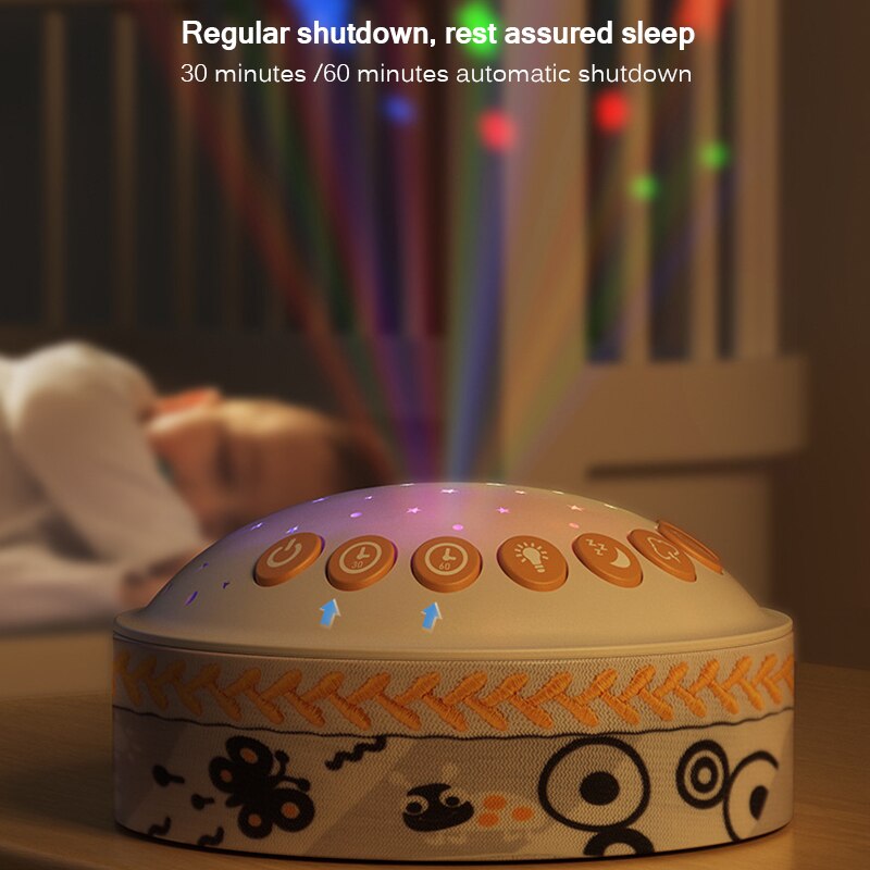 Projecteur de nuit étoile avec minuterie d'arrêt automatique, lampe de Projection à télécommande, veilleuse de musique, jouet lumineux pour bébé