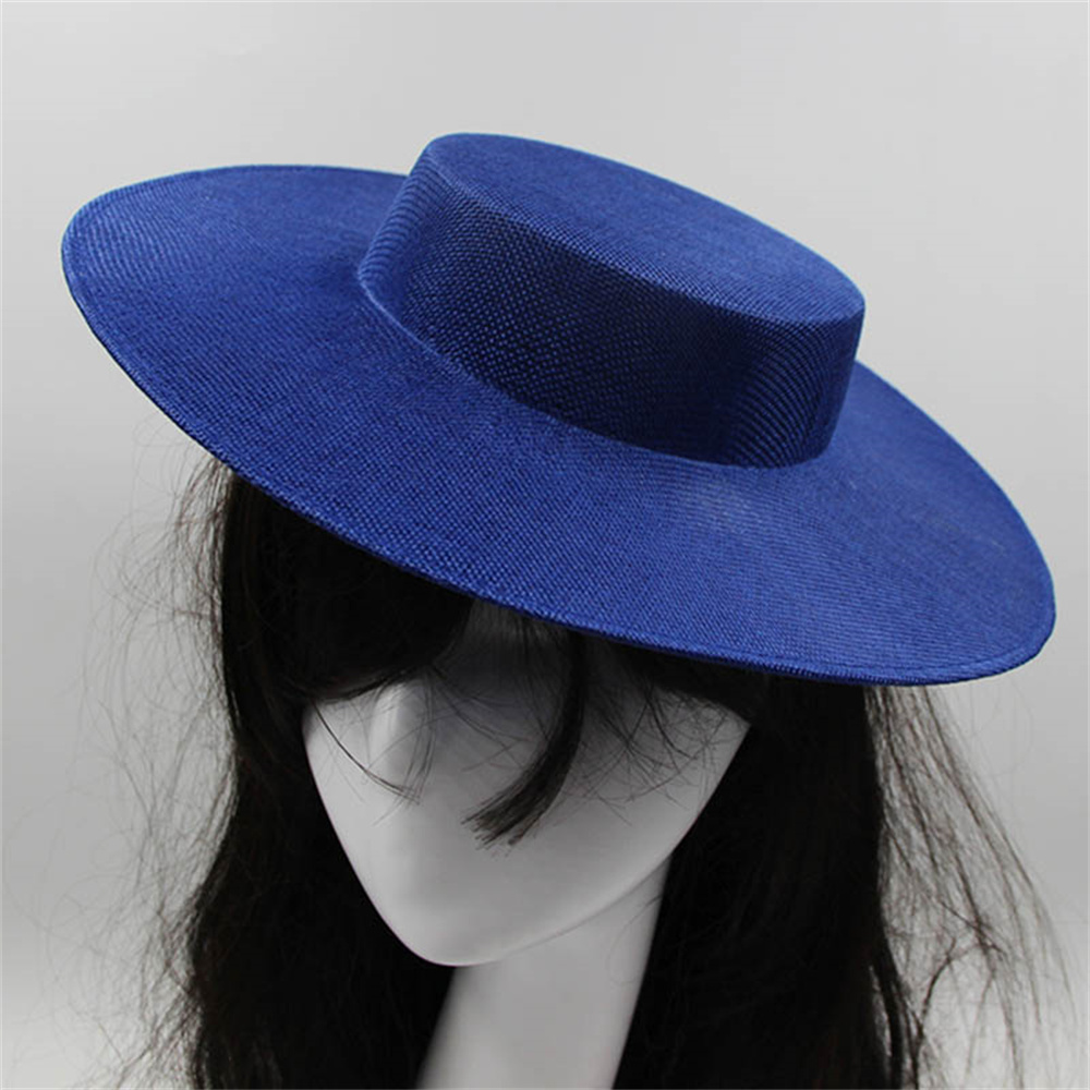 Dames Fascinators Hoedenmakerij Hoed Basis Feest Bruiloft Nep Lunquil Hoed Brede Rand Fedora Kentucky Derby Hoofddeksel Haaraccessoires: WHITE