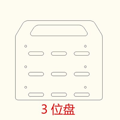 Hard disk Acrylic support Extended mechanical hard disk cage with external multilayer support 3.5 desktop hard disk box: 3-bit