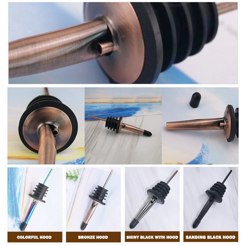 Stainless Steel Wine Liquor Pourer Wine Bottle Pourer Stopper Oil Bottle Pourer Quick Aerating Pouring Tool Portable Filter