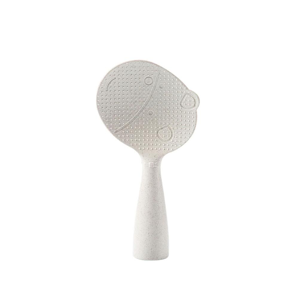 Cute Kitchen Rice Spoon Plastic Rice Paddle Non-stick Rice Scoop Long Handle Serving Spoon Kitchen Accessories: D