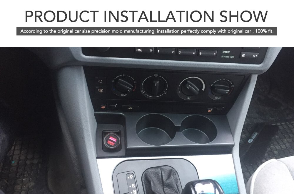 Uchwyt na kubek samochodowy robić BMW E39 5-seria 1997-2003 plastikowy przenośny uchwyt na napoje z przodu